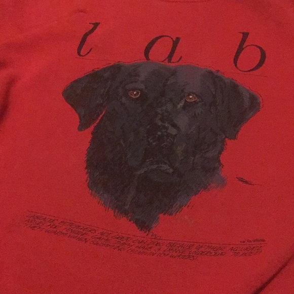 Vintage Labrador Retriever sweater fits adult medium rare *good boy certified* - Picture 3 of 9